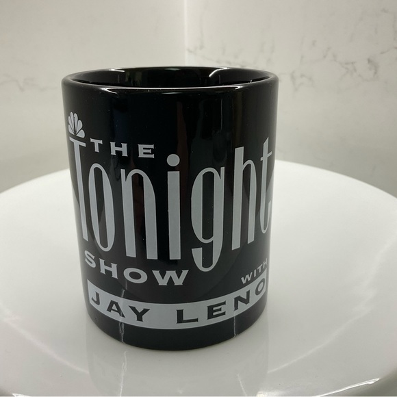 The Tonight Show With Jay Leno Black Guest Coffee Mug Cup TV Late Night Talk - Picture 1 of 7